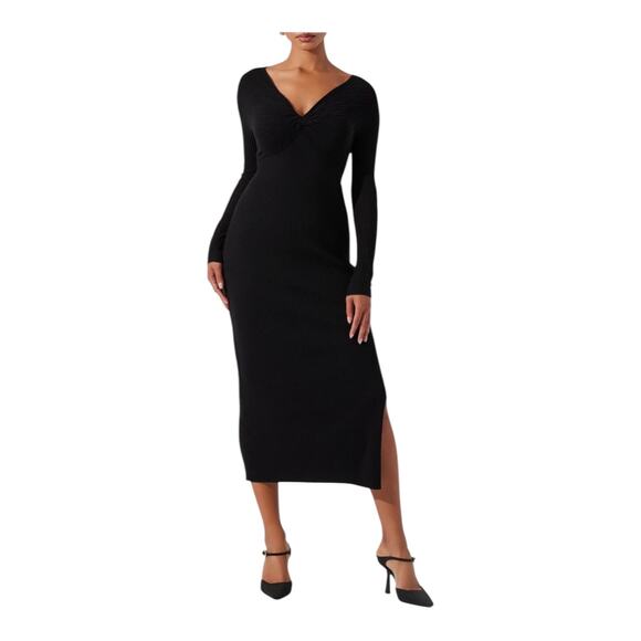 Astr the Label sweater dress Twist front long sleeve size X-Large XL - Picture 1 of 9